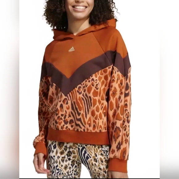 Adidas X Farm Rio  Patterned Hoodie - Picture 2 of 8